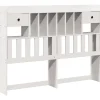 Vidaxl Tête de lit avec rangement blanc 160 cm bois massif de pin* Tête De Lit