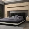 Azura Home Design Tête de lit avec rangement Armoire - pont de lit PANAMA 7/M/S/5-1A chêne sonoma 323x213x35cm* Tête De Lit