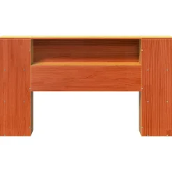 Tête de lit avec rangement cire marron 150cm bois massif de pin><noscript><img width=