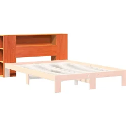 Tête de lit avec rangement cire marron 150cm bois massif de pin><noscript><img width=