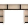 Tête de lit avec rangements 140 cm - Coloris : Naturel et noir - KINSELIA>Vente-unique New