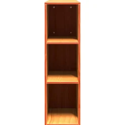 Tête de lit avec rangement cire marron 200cm bois massif de pin><noscript><img width=