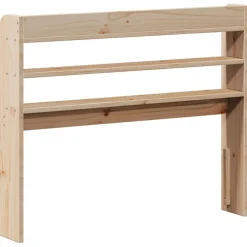 Tête de lit avec étagères 90 cm bois massif de pin><noscript><img width=