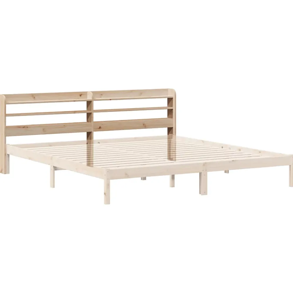 Vidaxl Tête de lit avec étagères 180 cm bois massif de pin* Tête De Lit