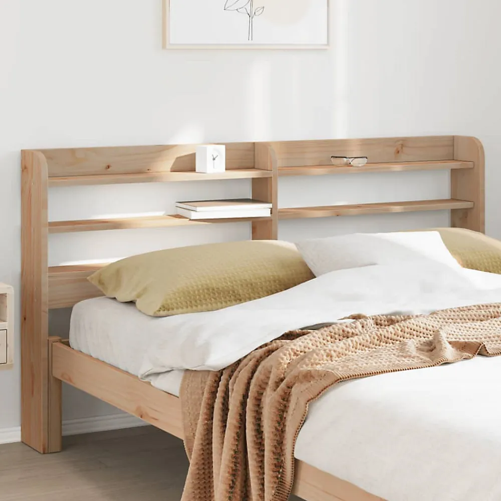 Tête de lit avec étagères 160 cm bois massif de pin>Vidaxl Outlet