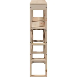 Tête de lit avec étagères 150 cm bois massif de pin><noscript><img width=