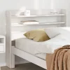 Vidaxl Tête de lit avec étagères blanc 100 cm bois massif de pin* Tête De Lit