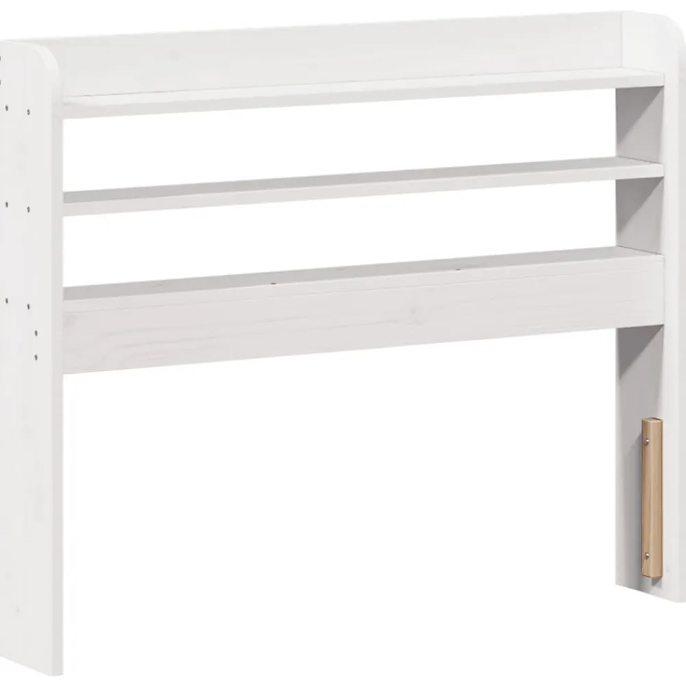 Vidaxl Tête de lit avec étagères blanc 100 cm bois massif de pin* Tête De Lit