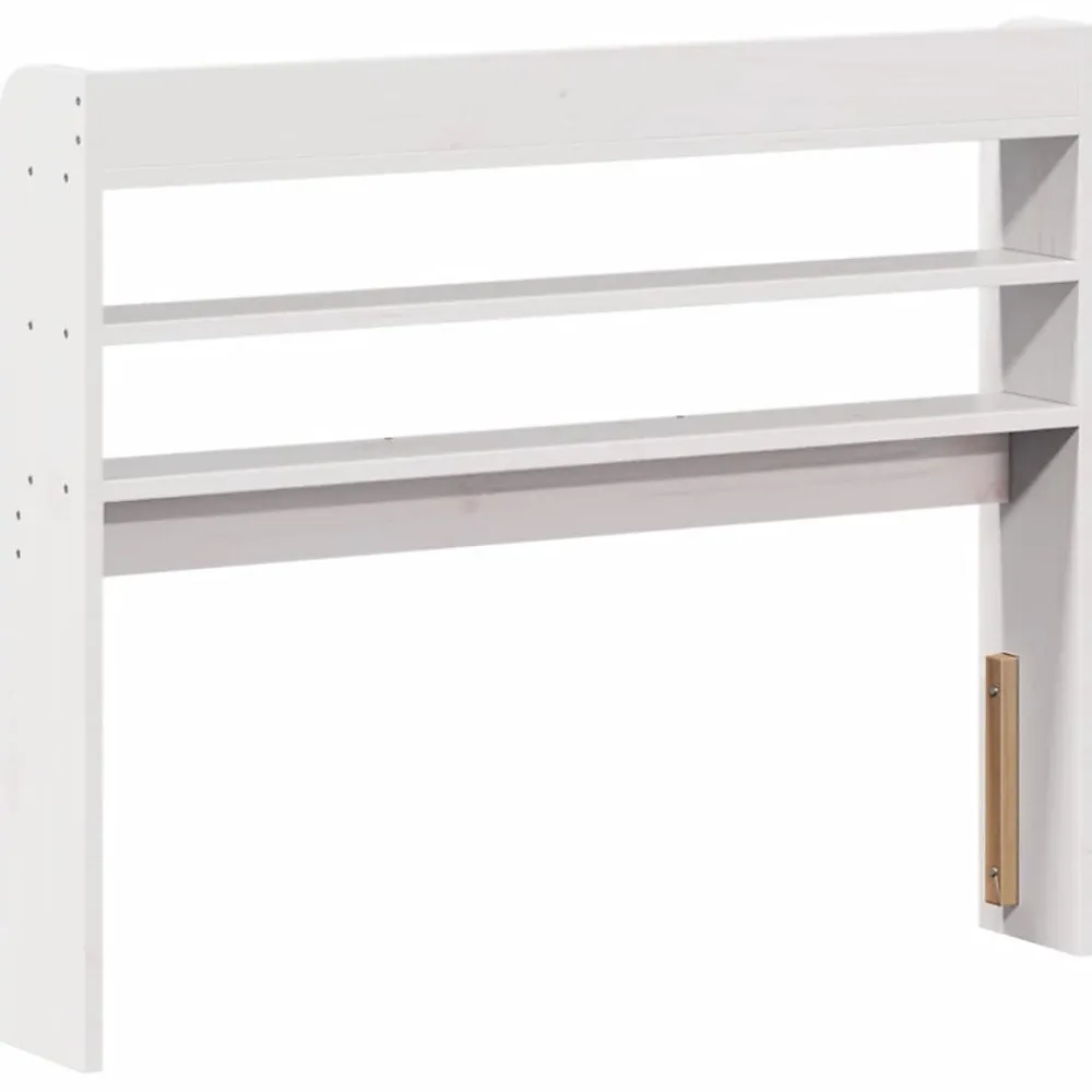 Vidaxl Tête de lit avec étagères blanc 100 cm bois massif de pin* Tête De Lit