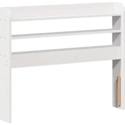 Vidaxl Tête de lit avec étagères blanc 75 cm bois massif de pin* Tête De Lit