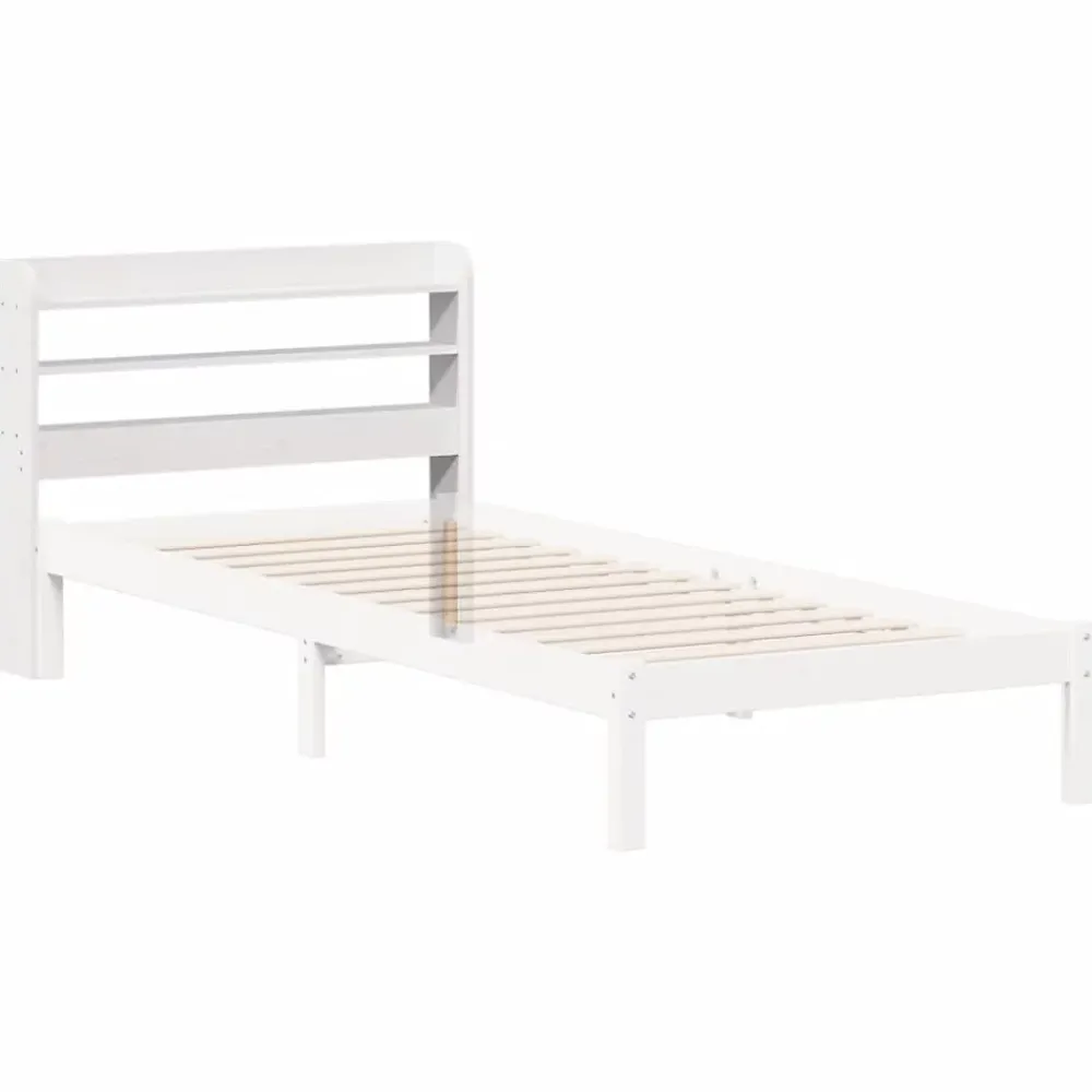Vidaxl Tête de lit avec étagères blanc 75 cm bois massif de pin* Tête De Lit
