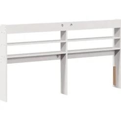 Vidaxl Tête de lit avec étagères blanc 140 cm bois massif de pin* Tête De Lit