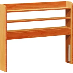 Tête de lit avec étagères marron cire 75 cm bois massif de pin>Vidaxl Discount