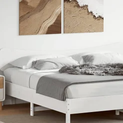 Tête de lit blanc 200 cm bois massif de pin>Vidaxl Clearance