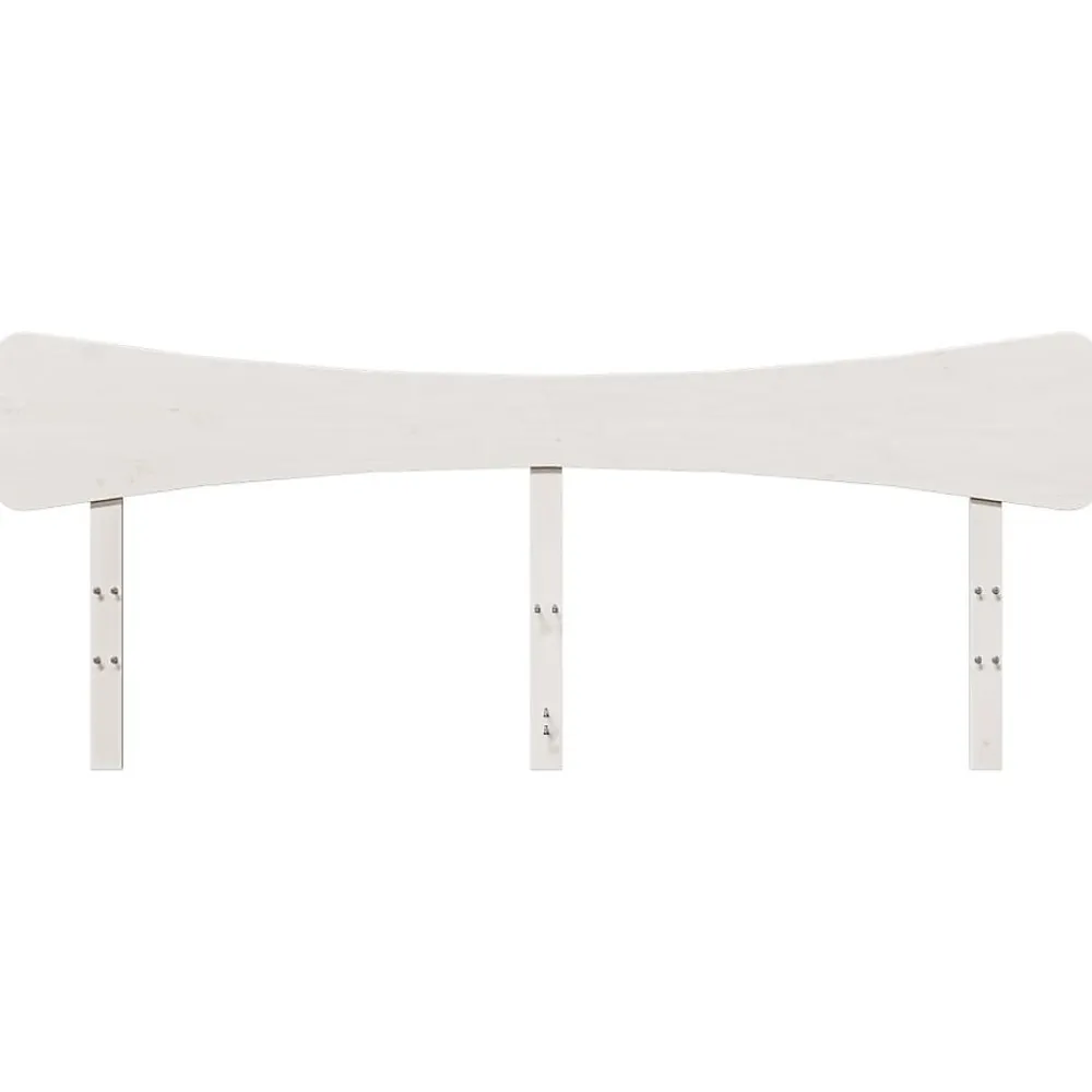 Tête de lit blanc 200 cm bois massif de pin>Vidaxl Clearance