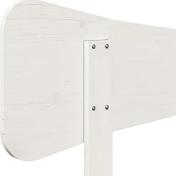 Tête de lit blanc 200 cm bois massif de pin><noscript><img width=