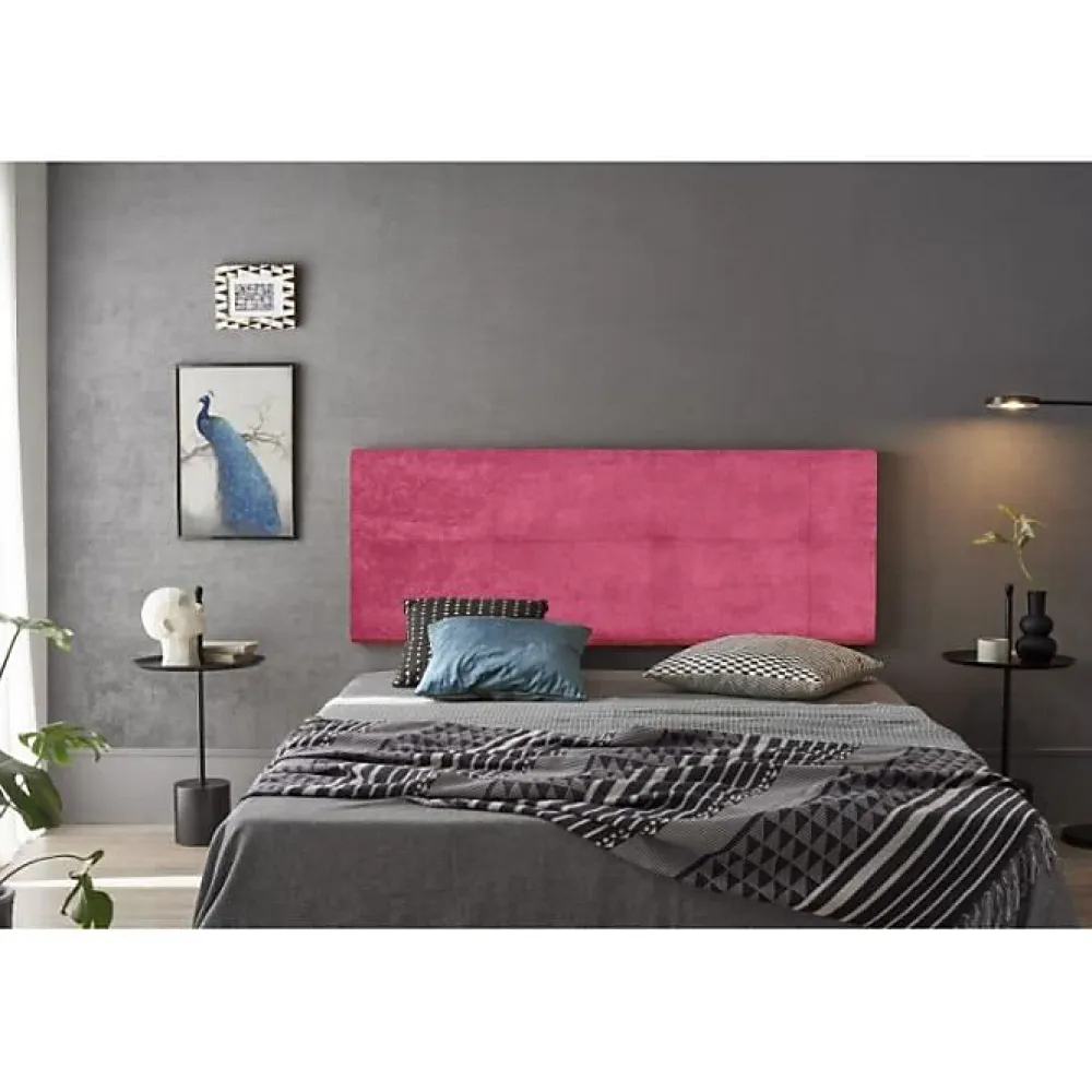 Tête de lit Cala en tissu rose 100>Eccox Outlet