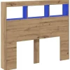 Tête de lit Chêne artisanal 120 x 17 x 102 cm Bois d'ingénierie>Vidaxl Discount