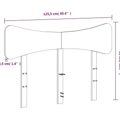 Vidaxl Tête de lit cire marron 120 cm bois massif de pin* Tête De Lit
