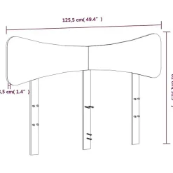 Vidaxl Tête de lit cire marron 120 cm bois massif de pin* Tête De Lit
