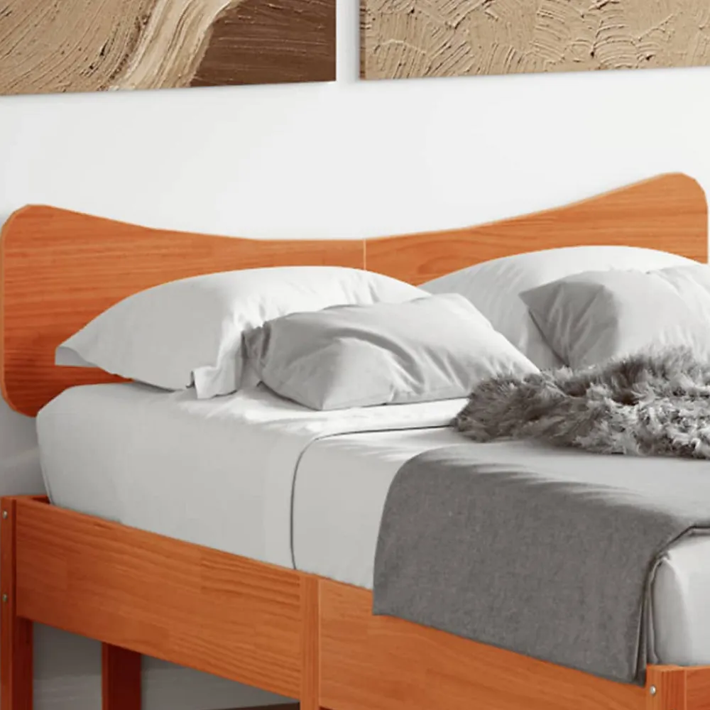 Tête de lit cire marron 135 cm bois massif de pin>Vidaxl Outlet