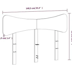 Tête de lit cire marron 135 cm bois massif de pin><noscript><img width=