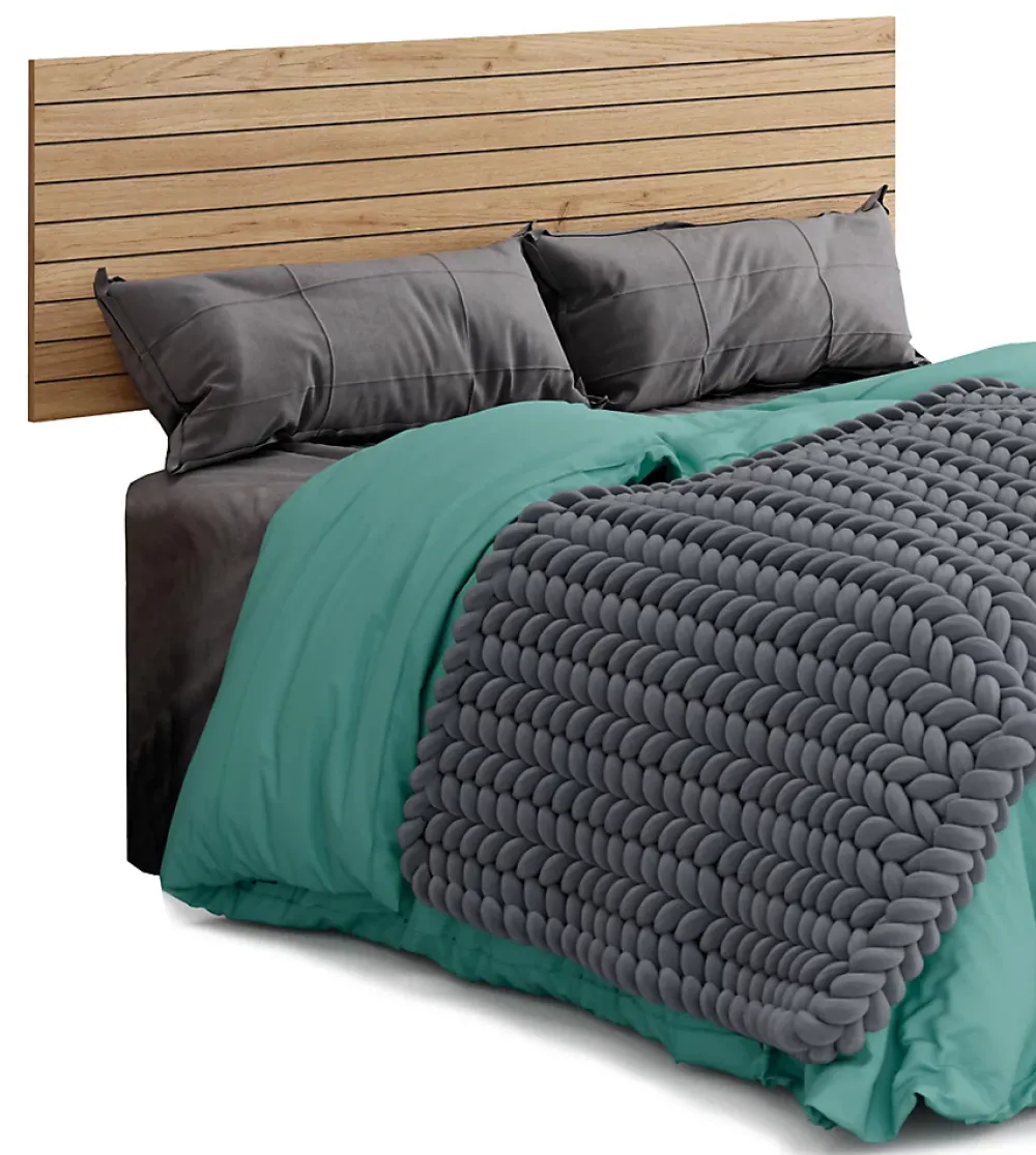 Pegane Tête de lit coloris chêne doré - Longueur 160 x Profondeur 1,60 x hauteur 50 cm* Tête De Lit