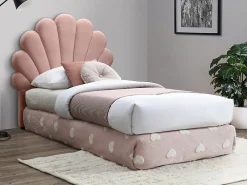 Tête de lit coquillage - 90 cm - Velours - Rose - MOANA><noscript><img width=