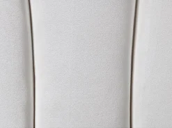 Tête de lit coquillage - 140 cm - Velours - Blanc - MOANA><noscript><img width=