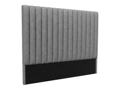 Tête de lit coutures verticales - 170 cm - Tissu - Gris- SARAH><noscript><img width=