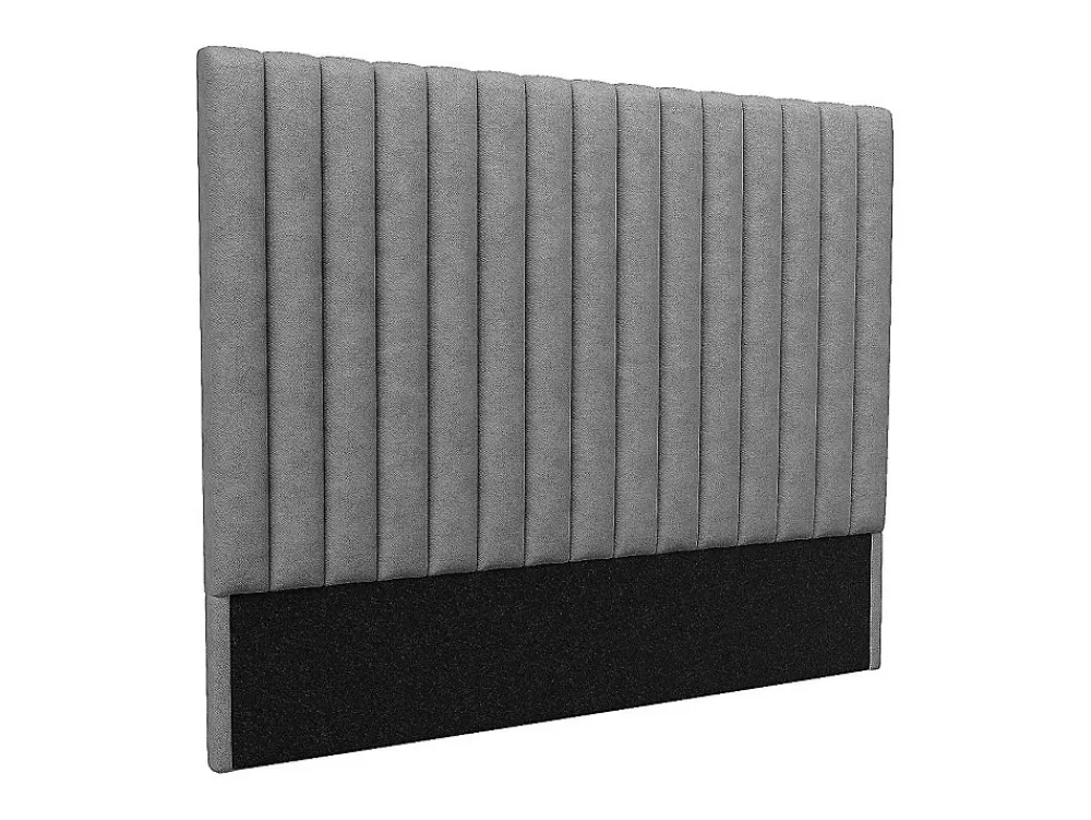 Tête de lit coutures verticales - 170 cm - Tissu - Gris- SARAH>Vente-unique Sale