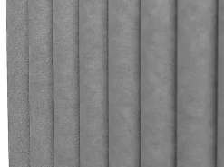 Tête de lit coutures verticales - 170 cm - Tissu - Gris- SARAH><noscript><img width=
