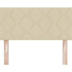 Tête de lit Crème 90 cm tissu><noscript><img width=