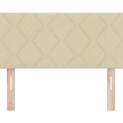 Tête de lit Crème 90 cm tissu><noscript><img width=