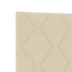 Tête de lit Crème 90 cm tissu><noscript><img width=