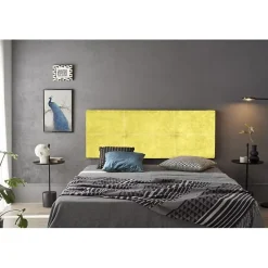 Eccox Tête de lit Dalia en tissu Nid Pistache 145* Tête De Lit
