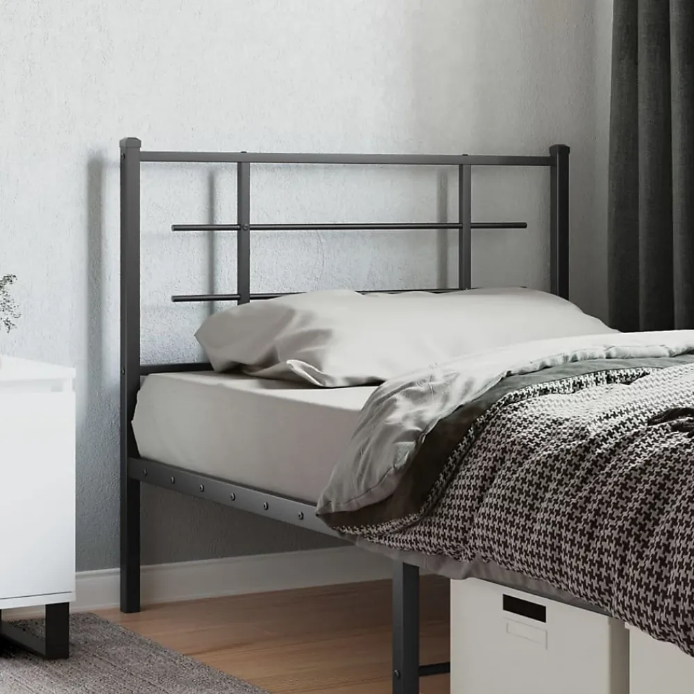 Vidaxl Tête de lit de remplacement métal noir 107 cm* Tête De Lit