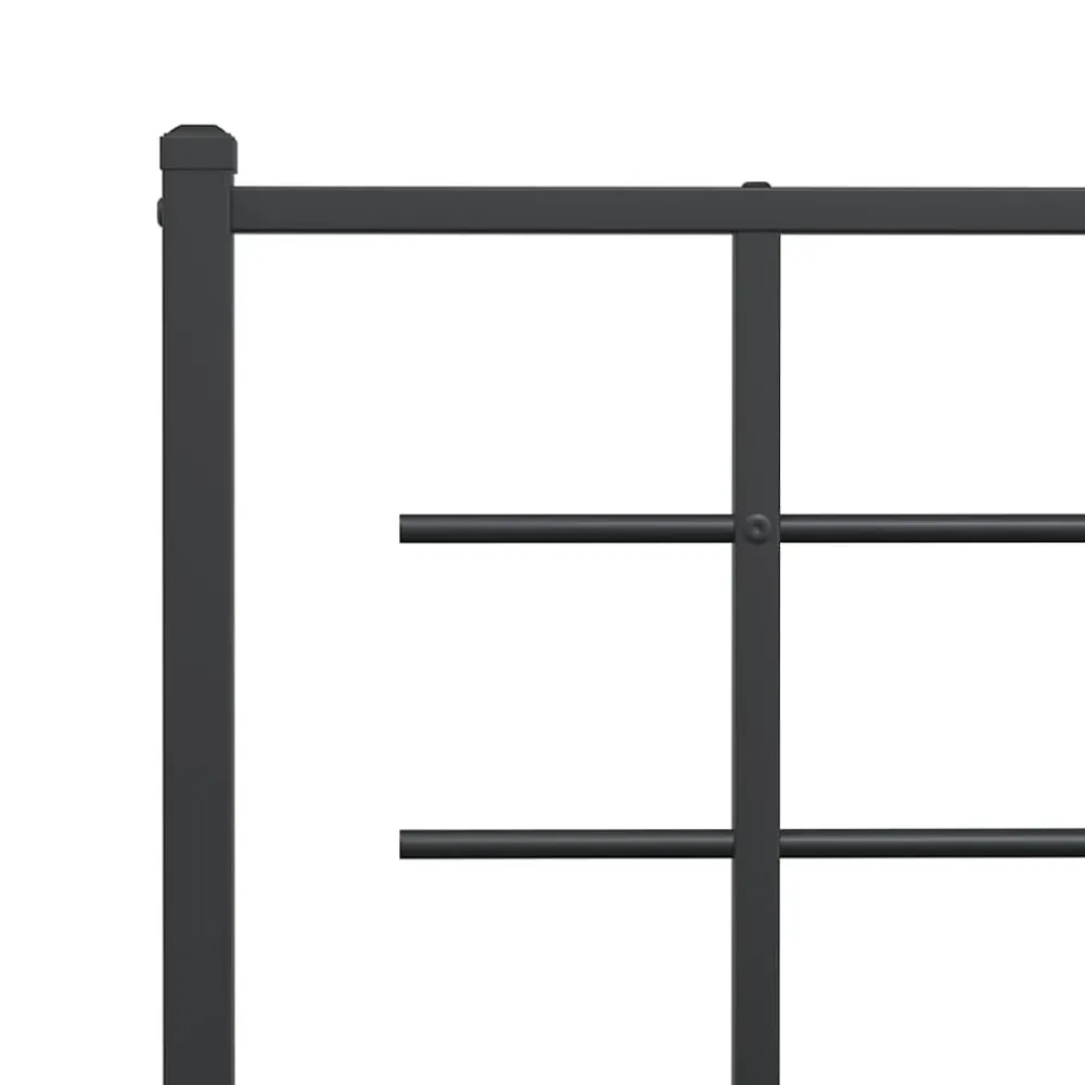Vidaxl Tête de lit de remplacement métal noir 107 cm* Tête De Lit