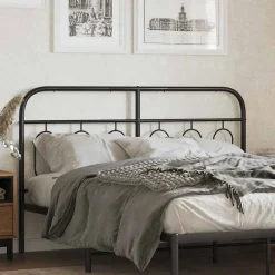 Tête de lit de remplacement métal noir 150 cm>Vidaxl Discount