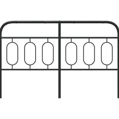 Tête de lit de remplacement métal noir 150 cm><noscript><img width=