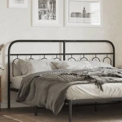 Vidaxl Tête de lit de remplacement métal noir 183 cm* Tête De Lit