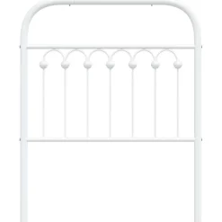Tête de lit de remplacement métal blanc 75 cm><noscript><img width=