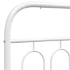 Vidaxl Tête de lit de remplacement métal blanc 100 cm* Tête De Lit
