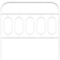 Vidaxl Tête de lit de remplacement métal blanc 100 cm* Tête De Lit