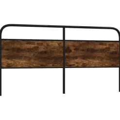 Tête de lit de remplacement chêne fumé 200 cm acier et bois d'ingénierie>Vidaxl New