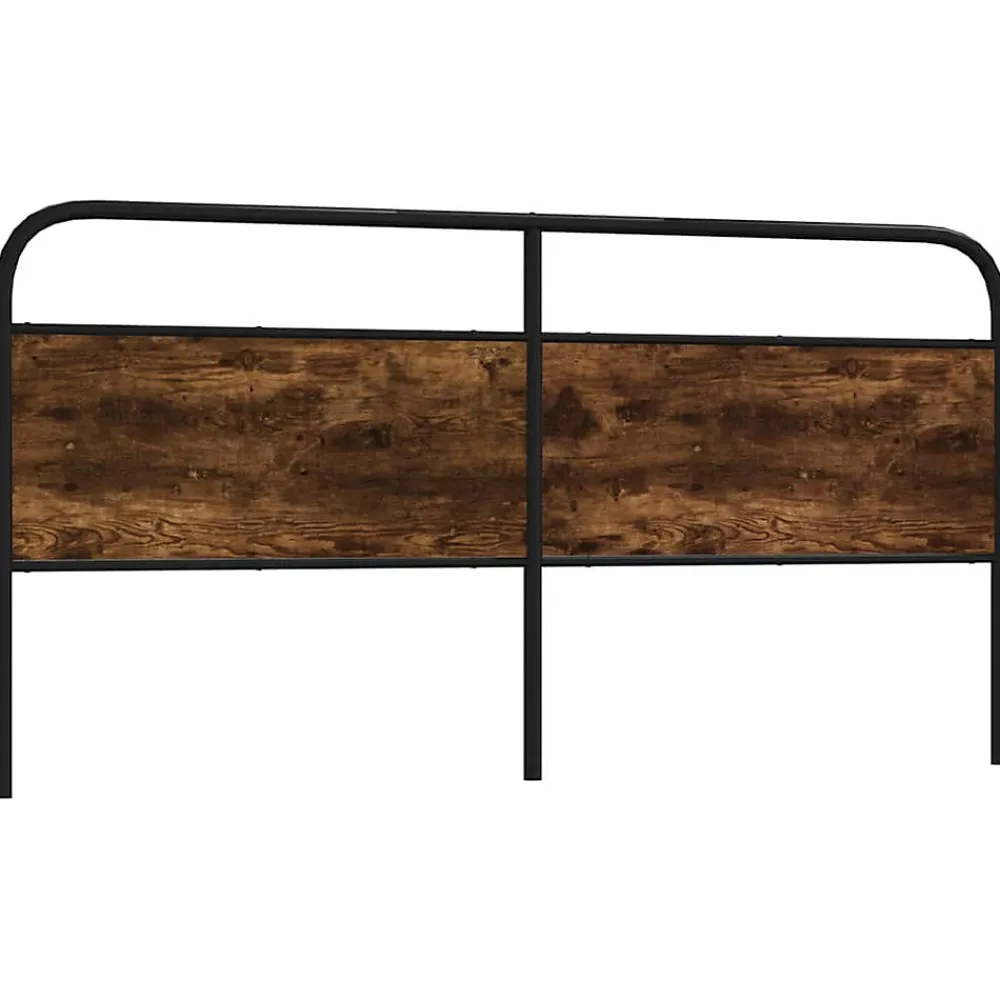 Tête de lit de remplacement chêne fumé 200 cm acier et bois d'ingénierie>Vidaxl New