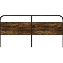 Tête de lit de remplacement chêne fumé 200 cm acier et bois d'ingénierie>Vidaxl New