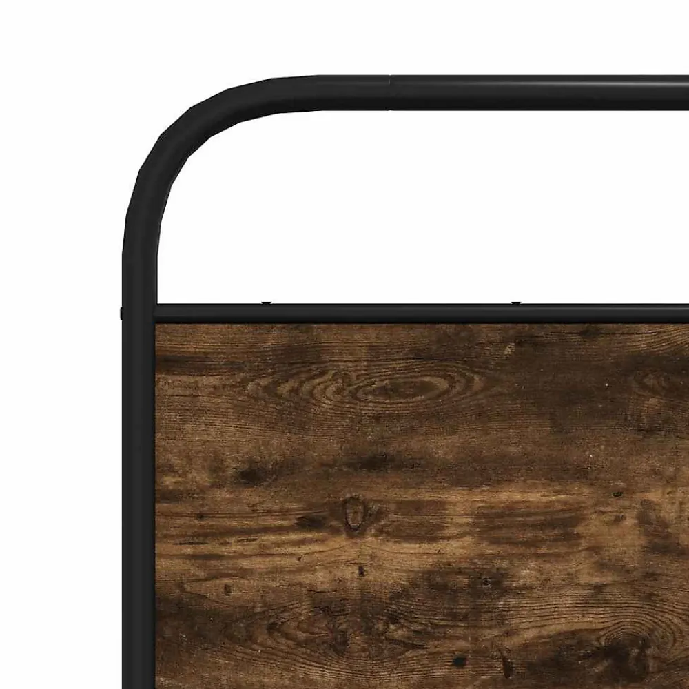 Tête de lit de remplacement chêne fumé 200 cm acier et bois d'ingénierie>Vidaxl New