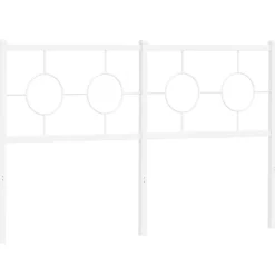 Tête de lit de remplacement métal blanc 135 cm><noscript><img width=