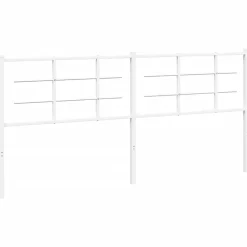 Vidaxl Tête de lit de remplacement métal blanc 193 cm* Tête De Lit